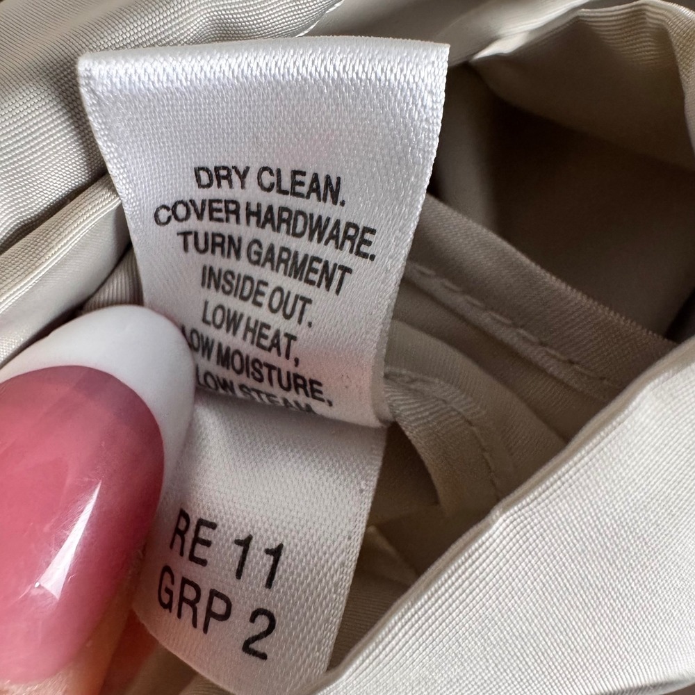 St John Sport Womens Beige Utility Field Jacket Tan Cargo Pockets Size Large - Picture 10 of 10